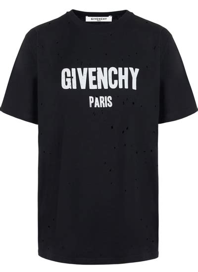 givenchy men's long sleeve denim shirt|givenchy t shirt with holes.